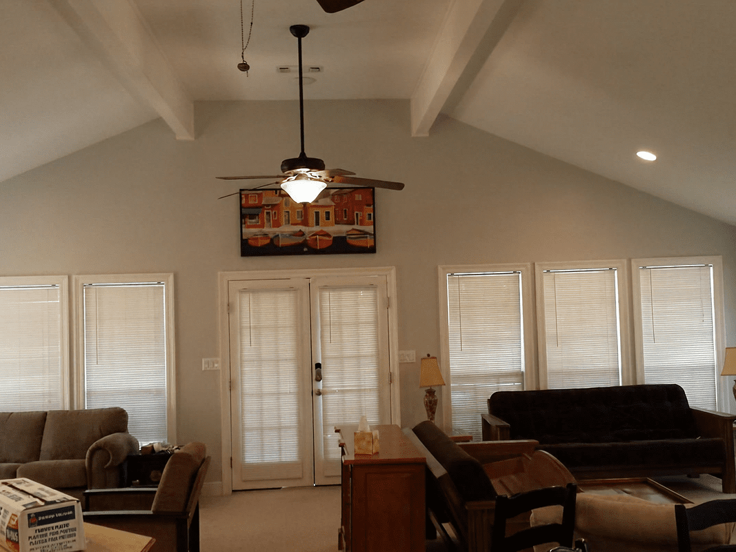 Bright room with modern decor